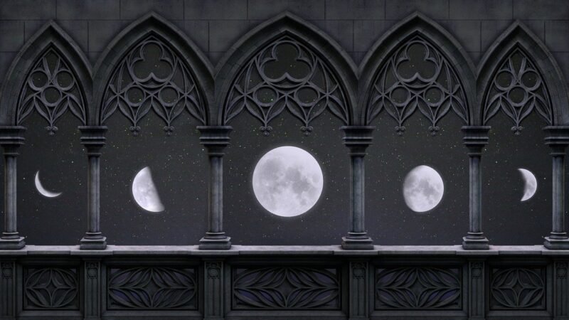 『流浪の月』のタイトルをイメージして、月の画像を貼りました。